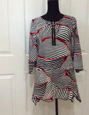 IC Collection Zipper Print Tunic-IC-2322T