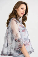 Joseph Ribkoff Chiffon Floral Jacket-JR-201539