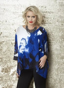Lyman by Frank Lyman Chiffon Tunic Top With Kimono Sleeves-189187