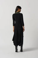 Joseph Ribkoff Cowl Neck Cocoon Dress with Pockets-233110
