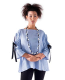 Ficklesticks Black & White Banded Necklace-N111