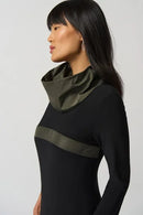 Joseph Ribkoff Cowl Neck Cocoon Dress with Pockets-233110