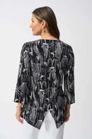 Joseph Ribkoff Silky Knit Conversational Print Fit and Flare Tunic Style 251181