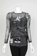 IC Collection Sheer Mesh Top-IC-5670T