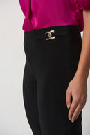 Joseph Ribkoff Bonded Silk Straight-Leg Pants-JR-233180