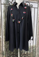 IC Collection Button Down With Back Zipper Jacket/Top-IC-3815J