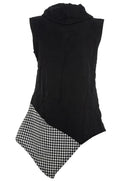 Kozan Black & White Check August Tunic-SP-4352-BWCHCK
