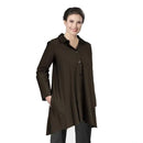 IC Collection Button Down With Back Zipper Jacket/Top-IC-3815J