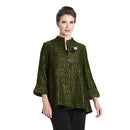 IC Collection One Button Geo Grid Motif Jacquard Jacket-IC-3104J