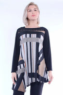 IC Collection Striped Tunic-IC-5161T