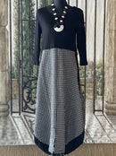 Kozan Black & White Check Jessica Dress-SP-1913-BWCHCK