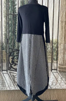 Kozan Black & White Check Jessica Dress-SP-1913-BWCHCK