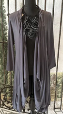 IC Collection Long Open Front Cardigan-IC-3138J