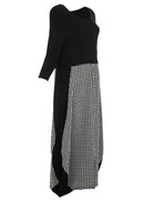 Kozan Black & White Check Jessica Dress-SP-1913-BWCHCK