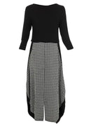 Kozan Black & White Check Jessica Dress-SP-1913-BWCHCK