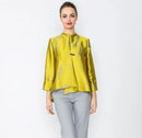 IC Collection Asymmetric Designer's Fabric Jacket-IC-4261J