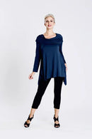 IC Collection Comfy Drape Neck Tunic-IC-3752T