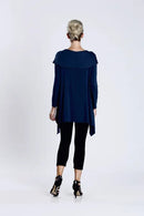 IC Collection Comfy Drape Neck Tunic-IC-3752T