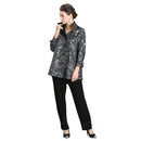 IC Collection Wave Print Shirt Jacket-IC- 3497J