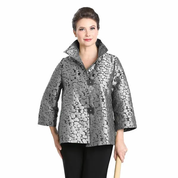 IC Collection Jacquard Two Button Front Jacket | Unique Apparel USA
