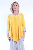 IC Collection V-Neck Open Shoulder Tunic-9902T-B