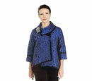 IC Collection Jacquard High-Low Jacket-IC-3004J