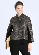 IC Collection Wavy Print Metallic Tunic-IC-1748T
