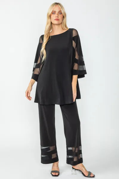 IC Collection Sheer Sleeve Detail Top IC | Unique Apparel USA