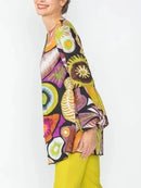 IC Collection Bubble Sleeve Petal Tunic-IC-6682T