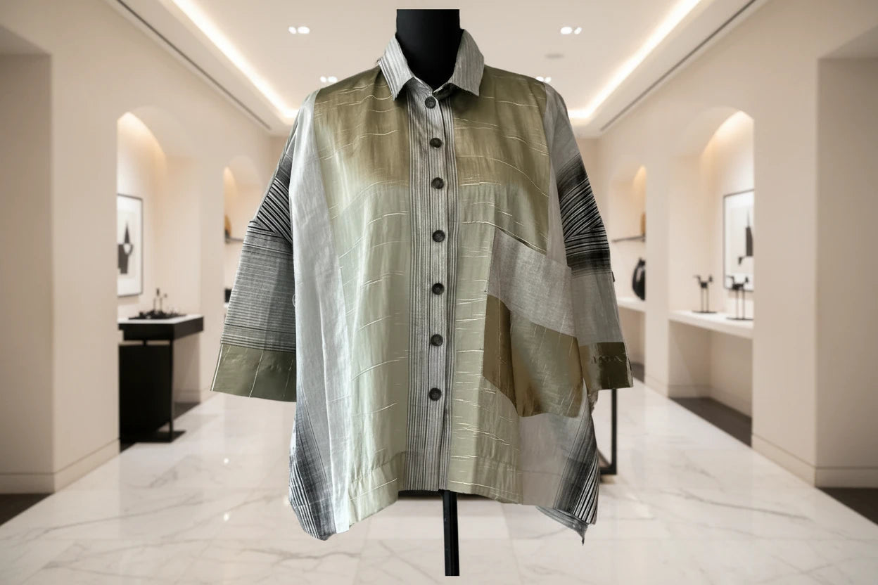 Alembika Button Down Blouse-ET409