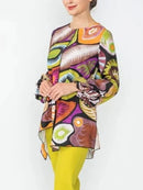 IC Collection Bubble Sleeve Petal Tunic-IC-6682T