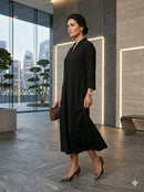 Alembika Modern Muse Black Dress-AD119B