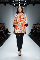 IC Collection Swirl Asymmetric Tunic | Unique Apparel USA