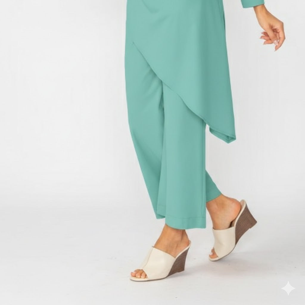 WIDE LEG STRAIGHT PANTS-6465P