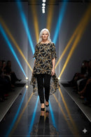 Frank Lyman Print & Flute Sleeve Tunic-203355