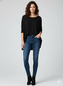 Alembika Striped Asymmetrical Tunic-ET413S