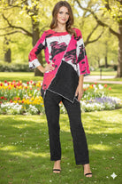 IC Collection Merrow Mix Top-7845T-P | Unique Apparel USA