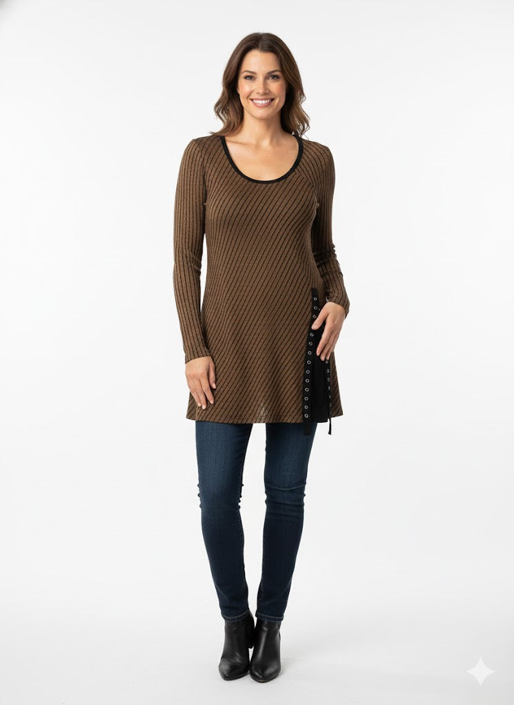 Comfy USA Luella Stripped Tunic-M1011PS