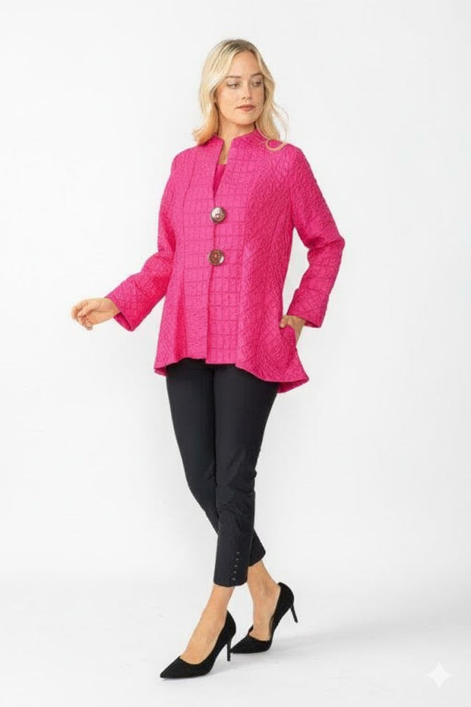 Textured 2-Button Royalty Jacket 6293J