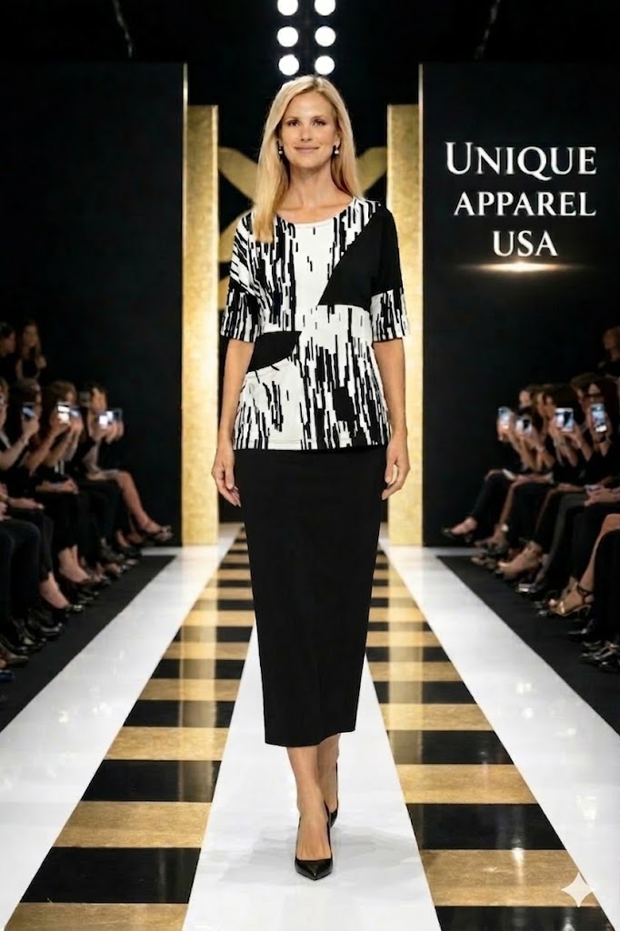 IC Collection Solid Black Maxi Skirt-C1037S