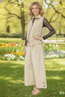 IC Collection Nylon Zip Up Vest - Lightweight Zip Front Jacket Style C6135V