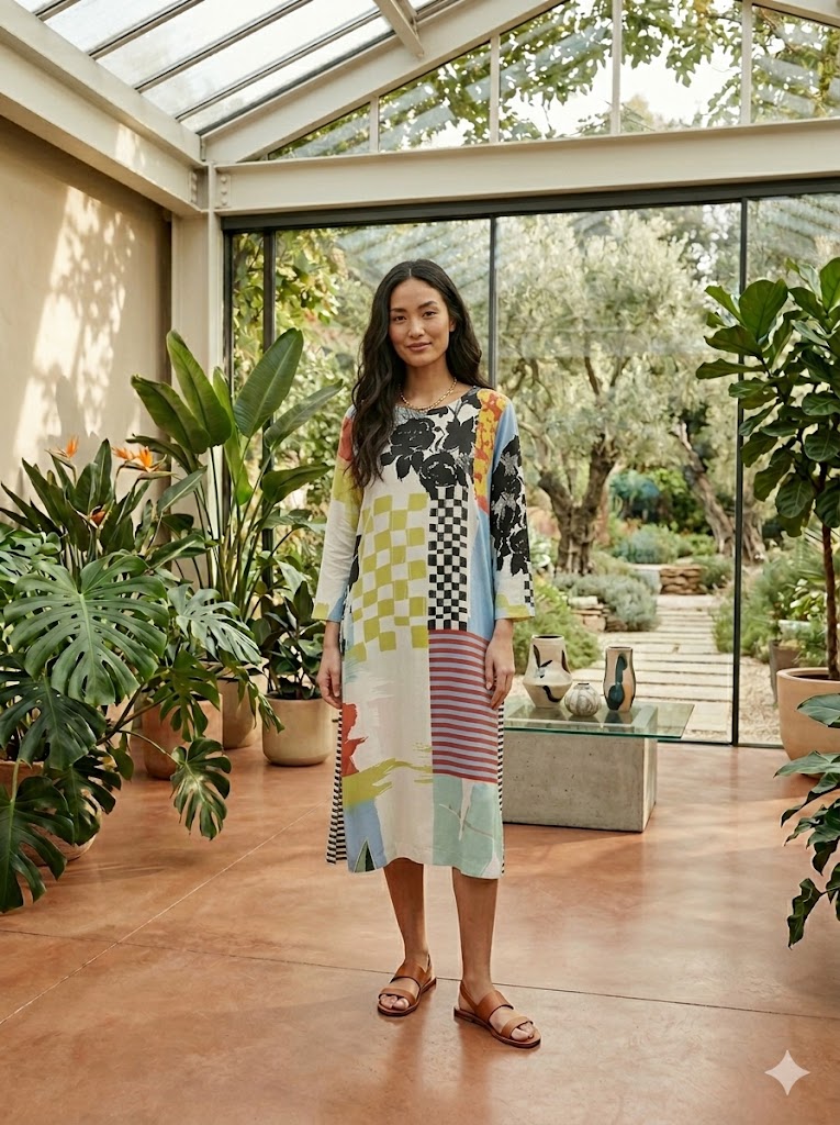 Alembika Artistic Patchwork Print-SD613B