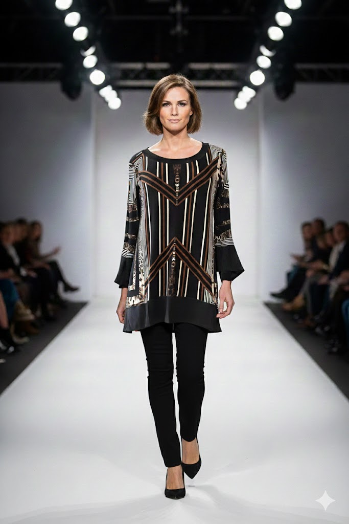 Eva Varro Rachel Flutter Sleeve Tunic-T12701-RACHEL