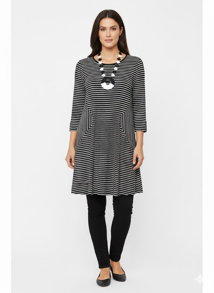 Comfy USA Pinstripe Illusion Tunic-M537