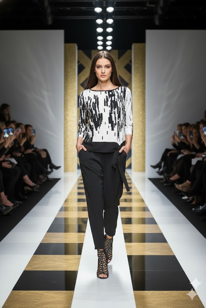 IC Collection Abstract Tie Top-C1073T