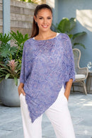 By JJ Leaf Print Popover Topper-ME-407P