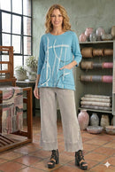 Jess and Jane Contour Mineral Wash Cotton Top-M94-2217-CONTOUR