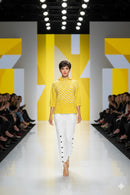 IC Collection Dot Print 3/4 Sleeve Top-C1105T