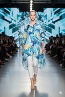 Lindi Watercolor Asymmetric Long Jacket/Dress-J4222-5