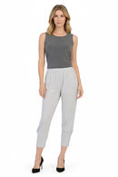 BY JJ Zipper Detail Slim Crop Pant- IT-116